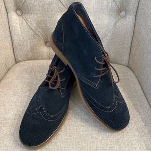 Springfield London Blue Suede Wingtip Chukka Boots Mens 10